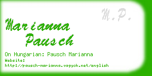 marianna pausch business card